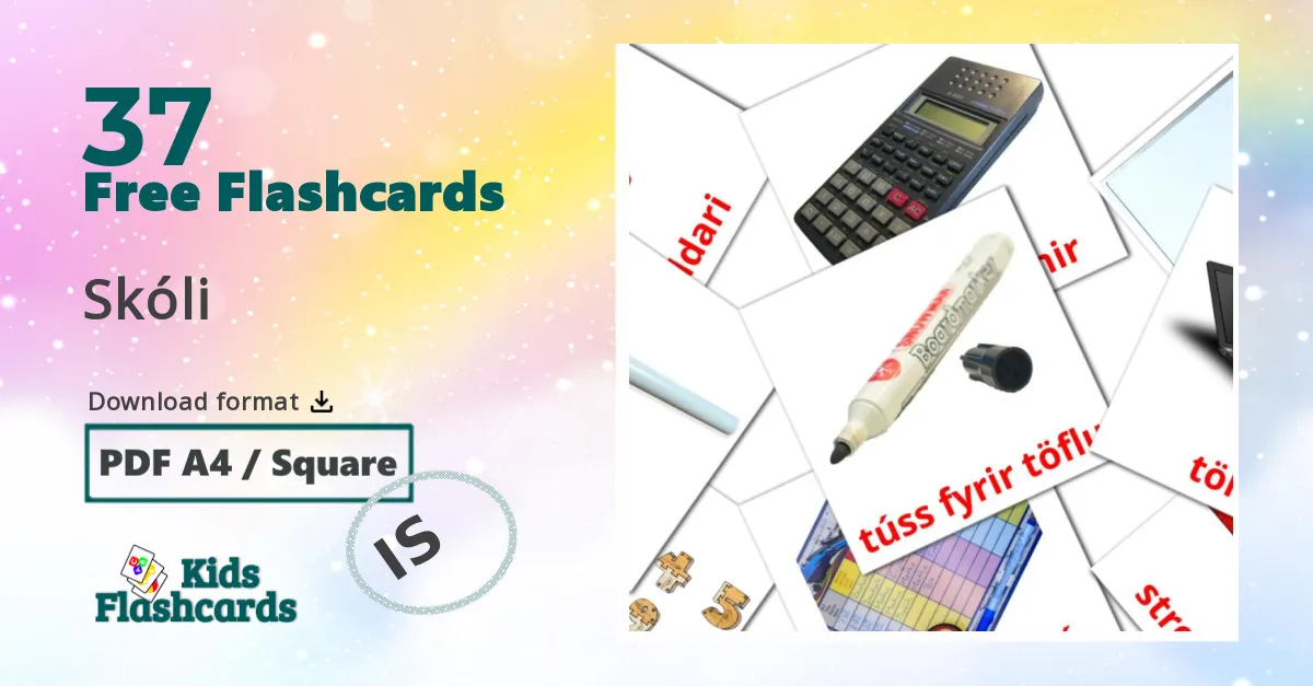37 Skóli flashcards