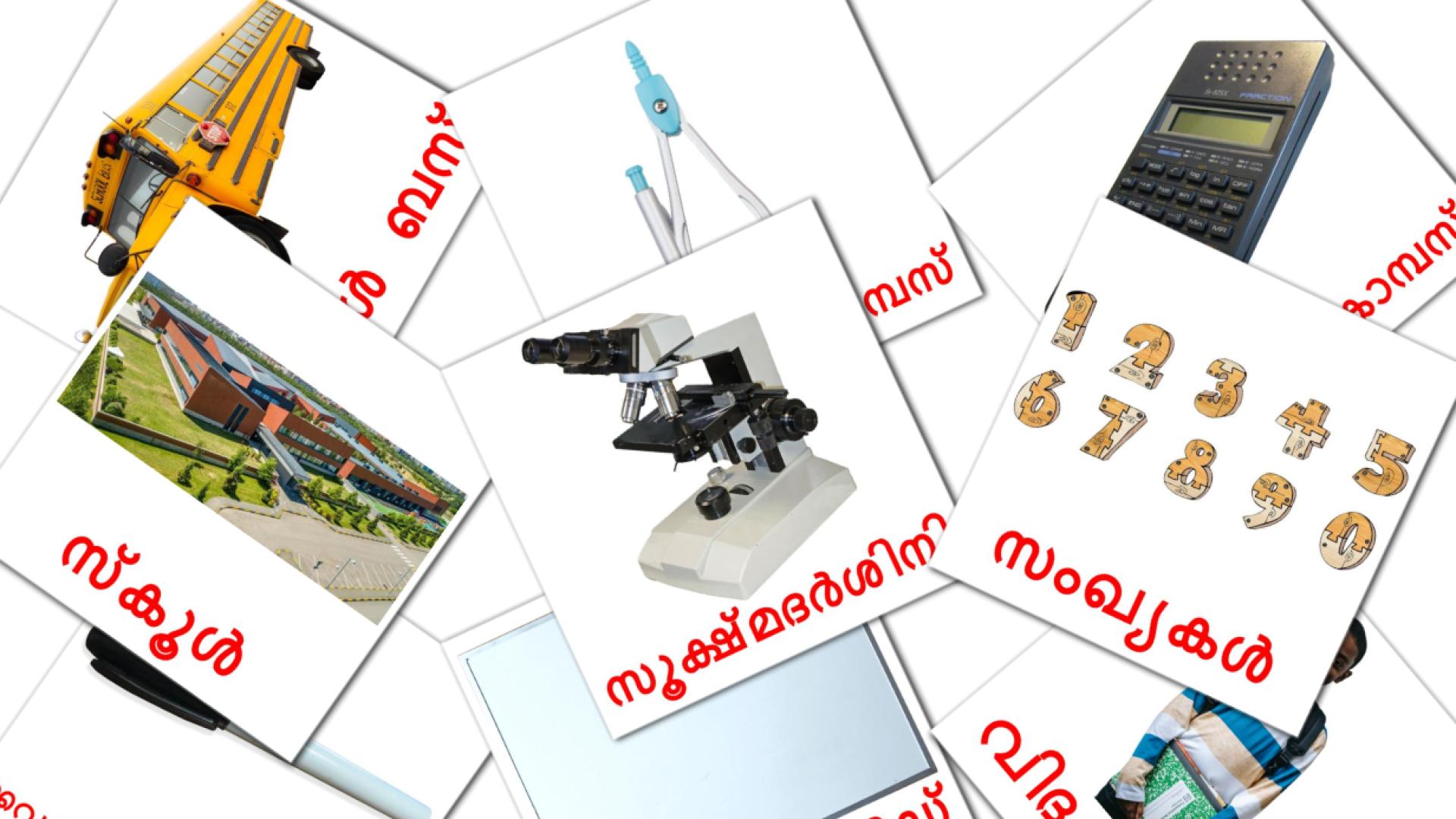 സ്കൂൾ malayalam vocabulary flashcards