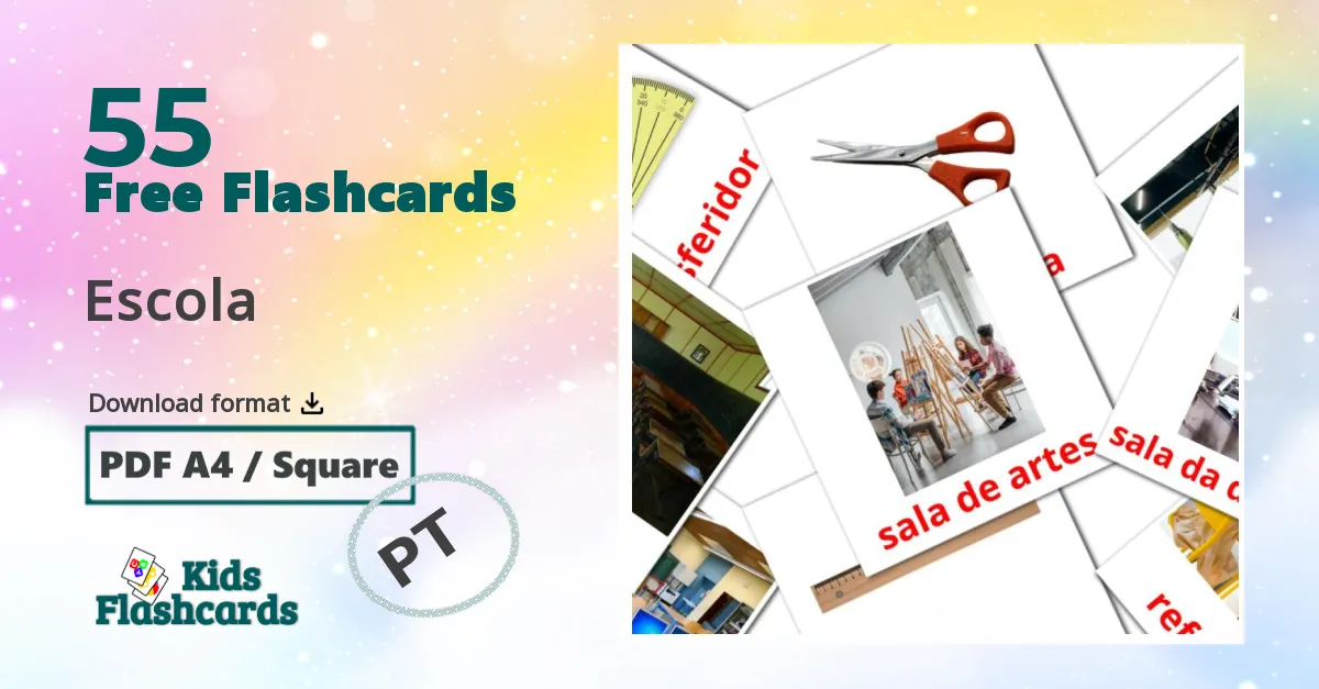 Escola portuguese vocabulary flashcards