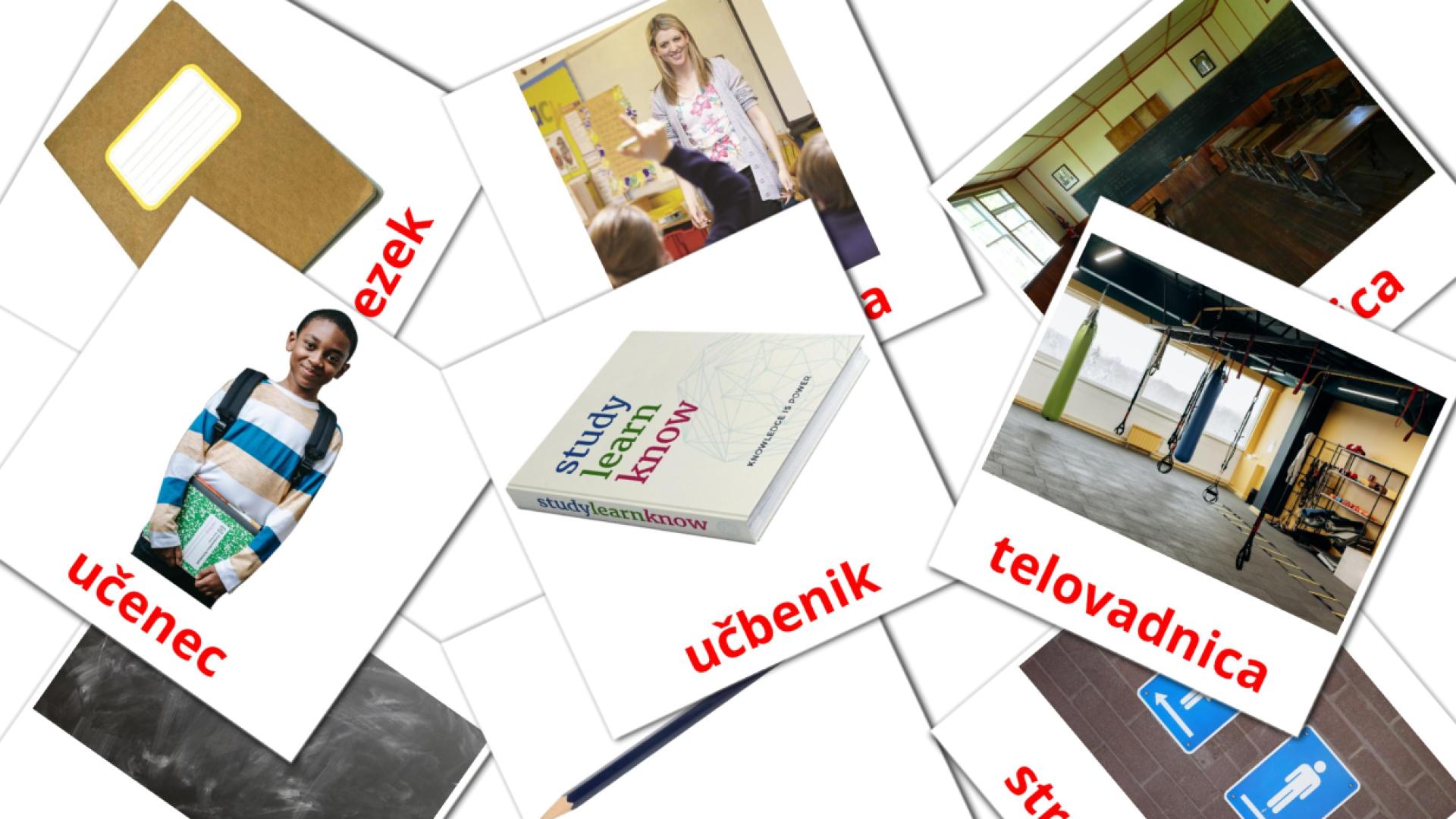 Šola serbian vocabulary flashcards