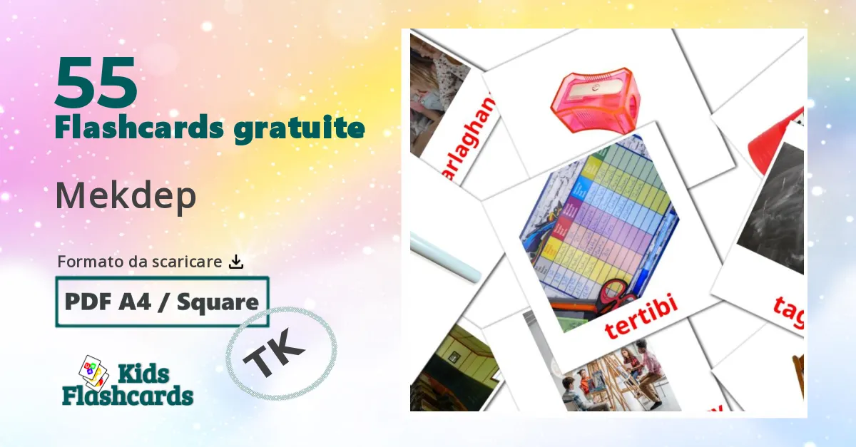 flashcards di Colors and shapes