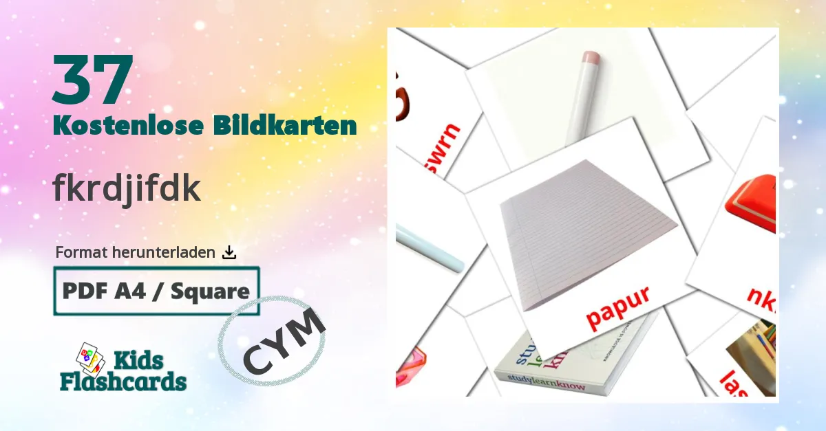 Bildkarten für Schule
