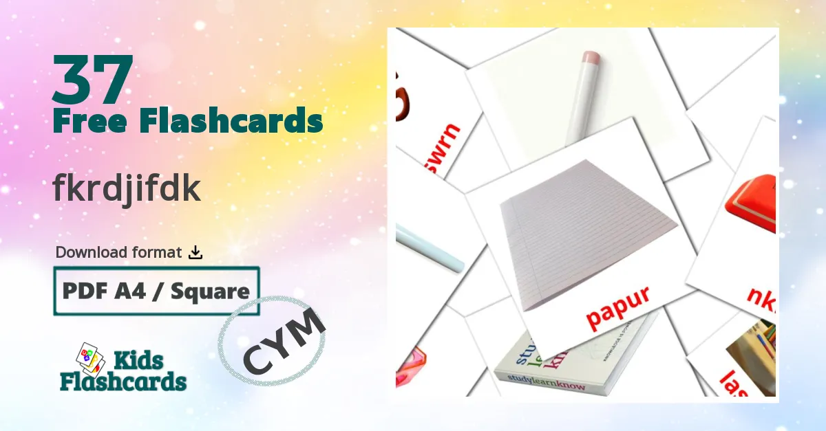 School flashcards