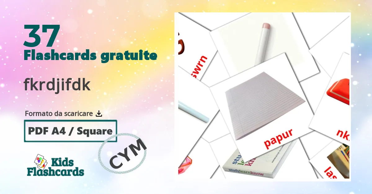 flashcards di Scuola