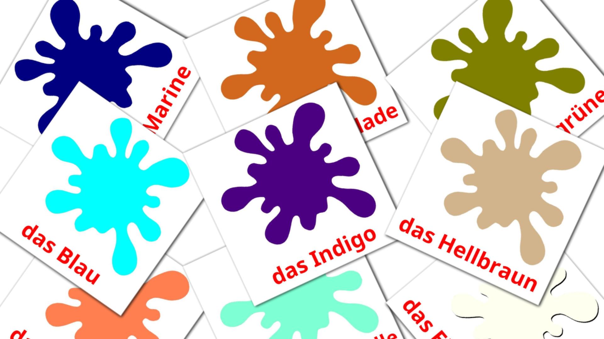 12 Free Base Colors Flashcards In German Pdf Files