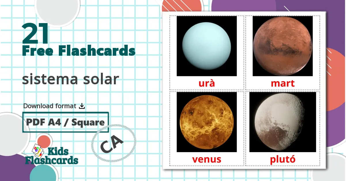 21 sistema solar flashcards