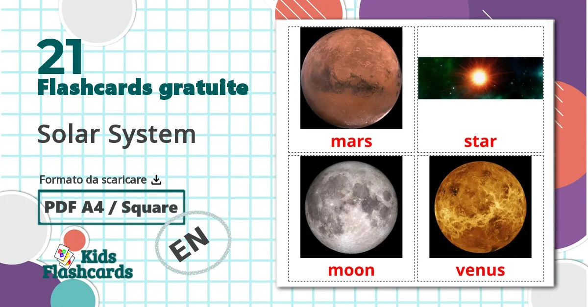 flashcards di Sistema solare