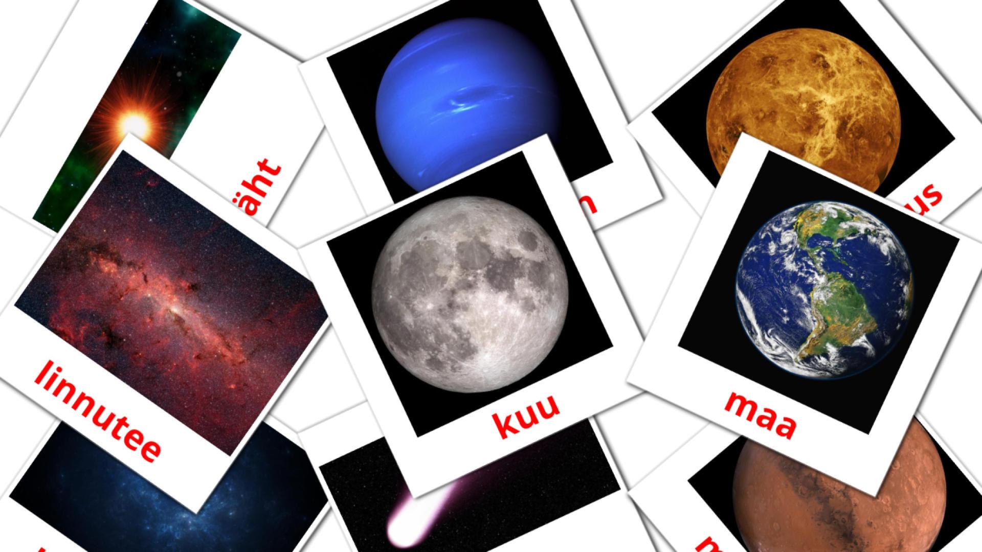 21 tarjetas didacticas de Päikesesüsteem