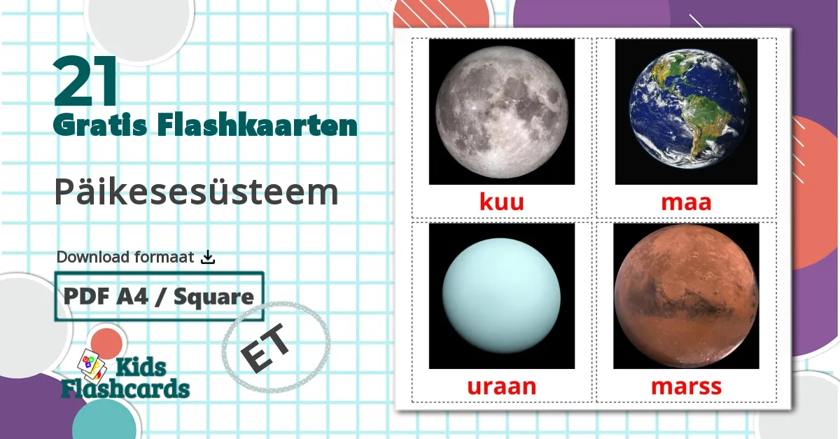 21 Päikesesüsteem flashcards