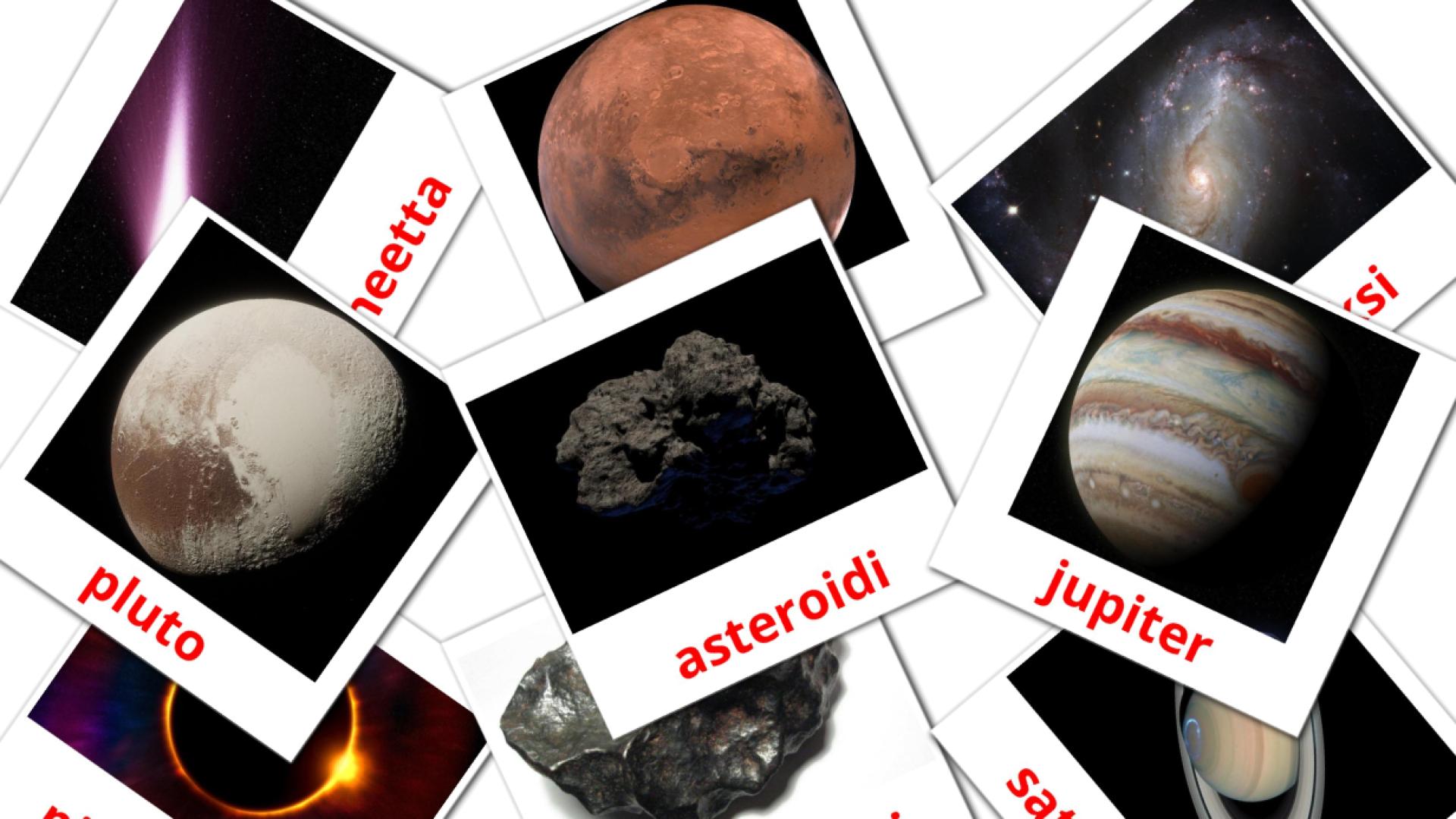 21 aurinkokunta flashcards