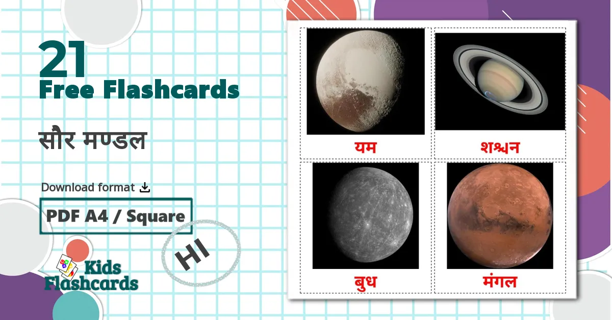 21 सौर मण्डल  flashcards