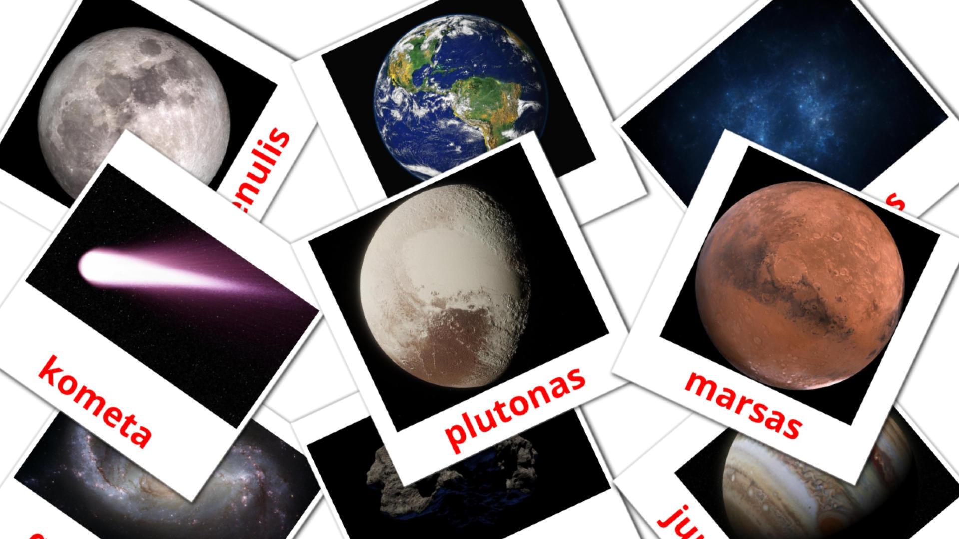 Bildkarten für Saulės sistema
