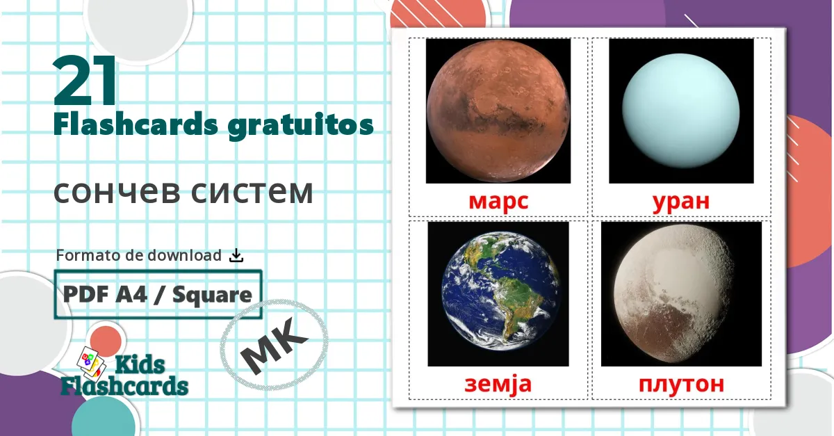 21 Flashcards de Sistema Solar