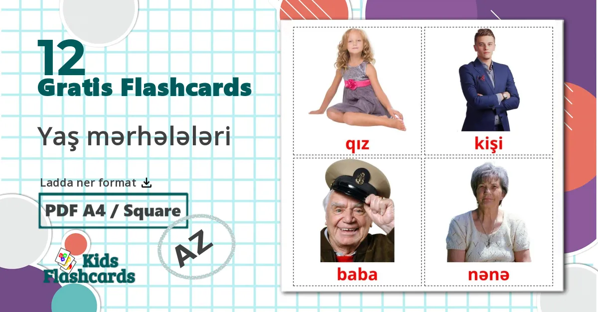 12 Yaş mərhələləri bildekort