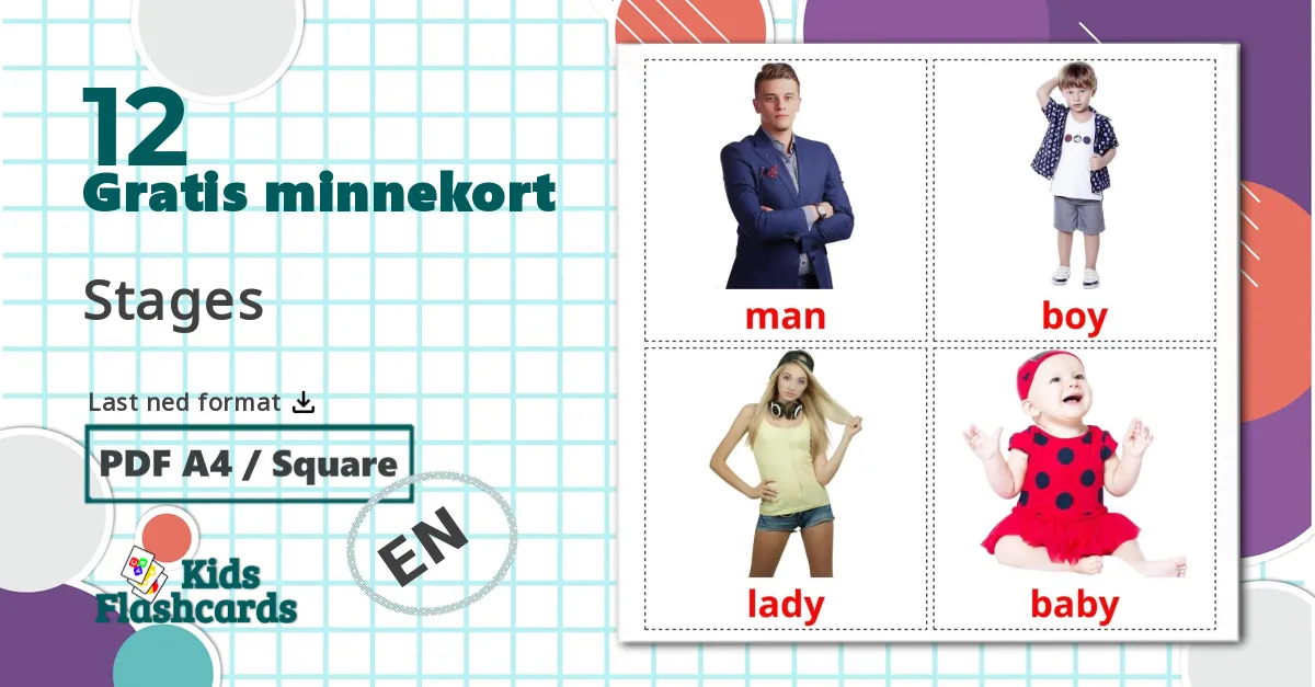 12 Stages bildekort