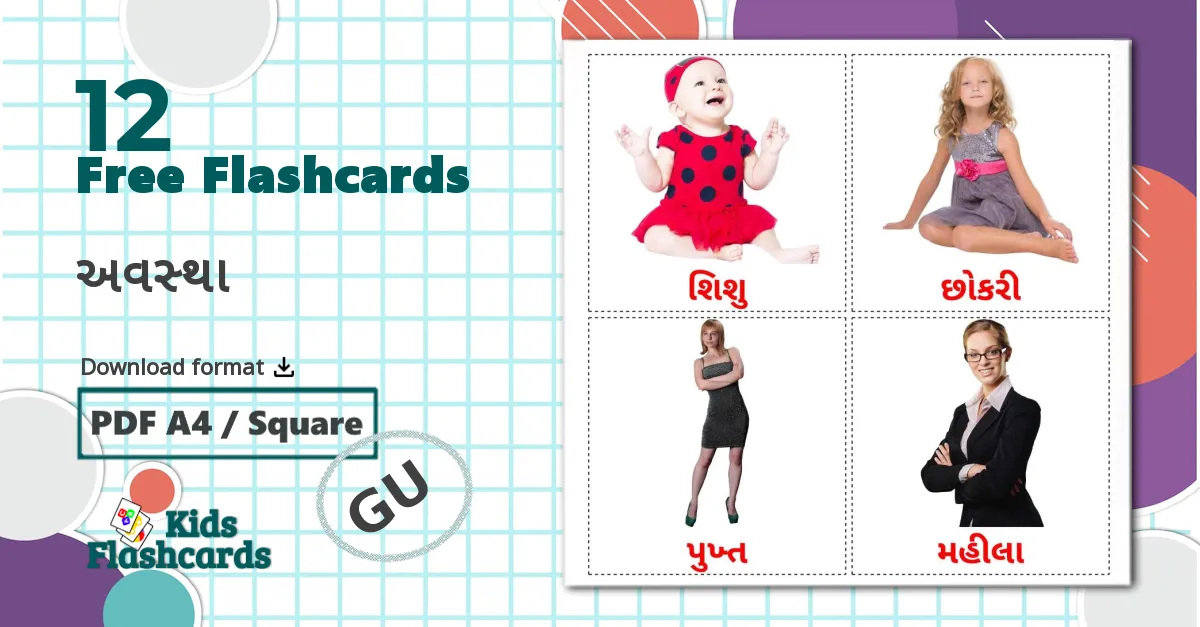 12 અવસ્થા flashcards