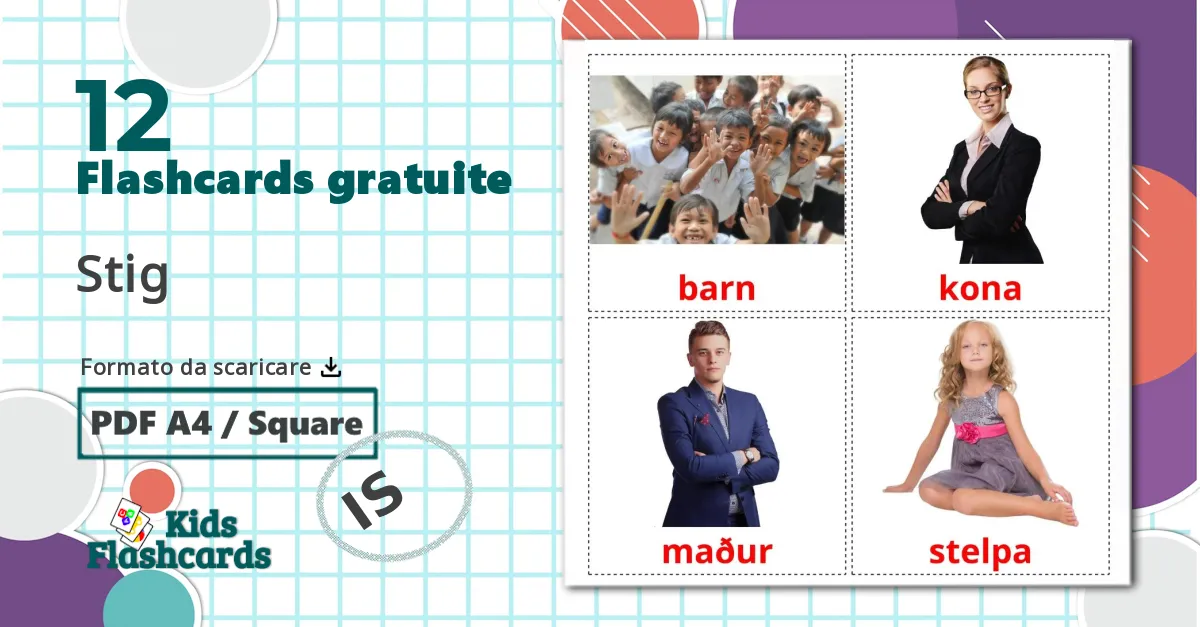 12 flashcards di Età