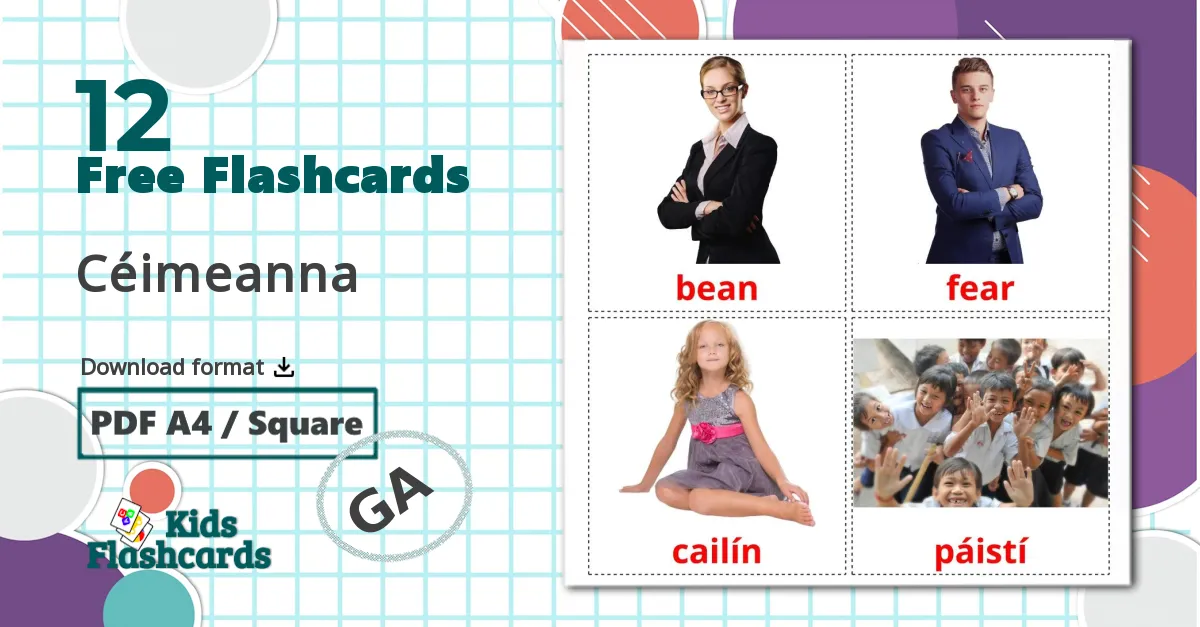 12 Céimeanna flashcards