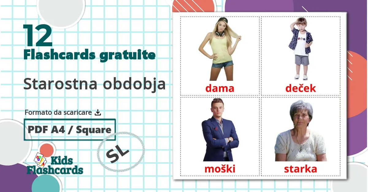 12 flashcards di Starostna obdobja