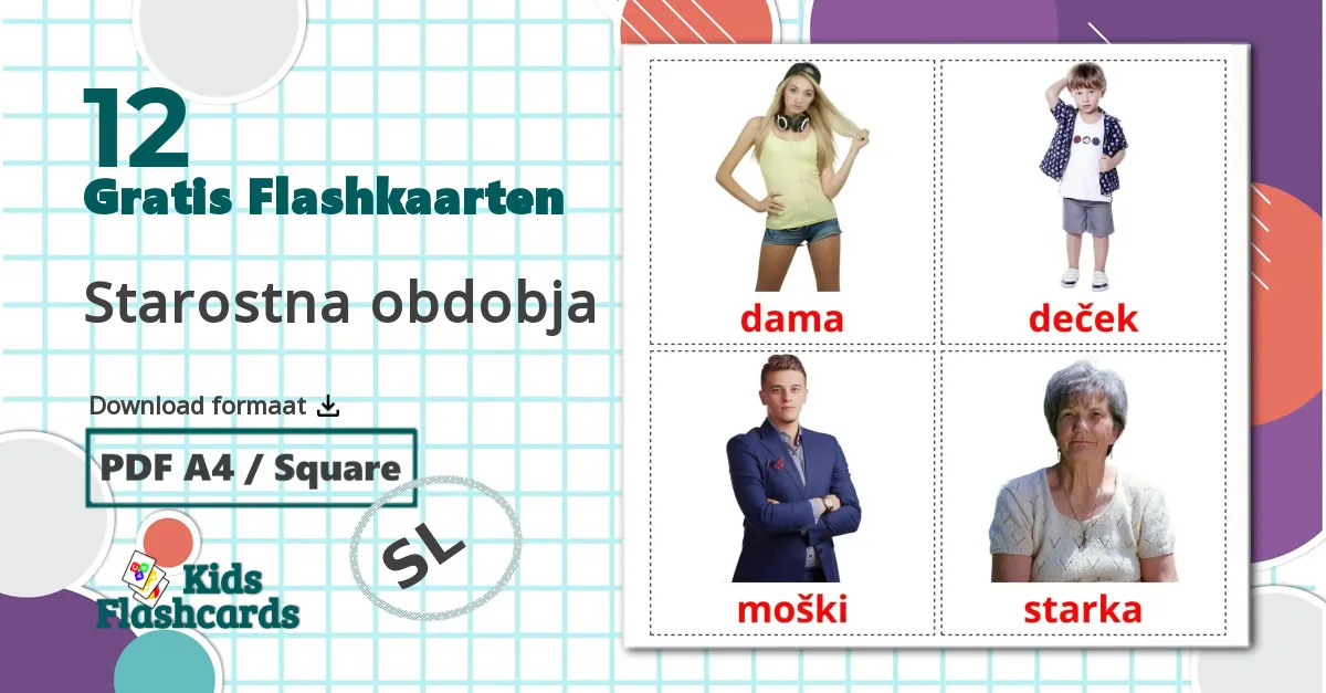 12 Starostna obdobja flashcards