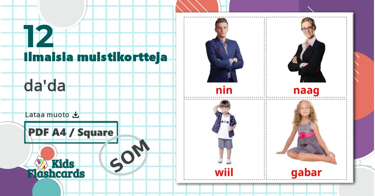 12 Laskeminen lasten kuvakortit
