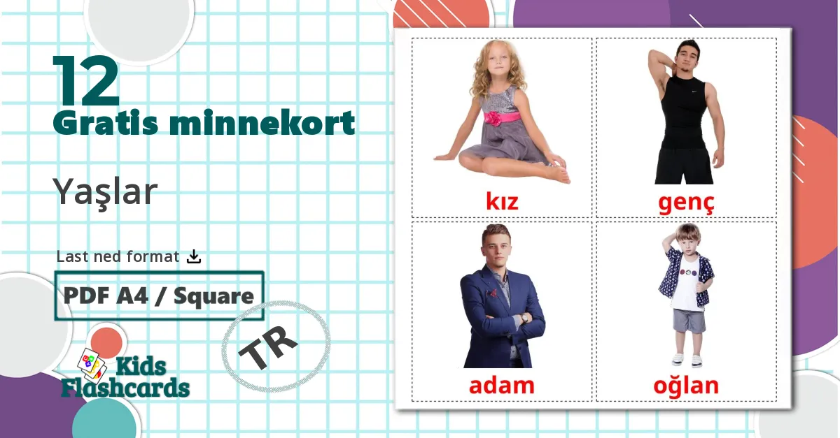 12 Yaşlar bildekort