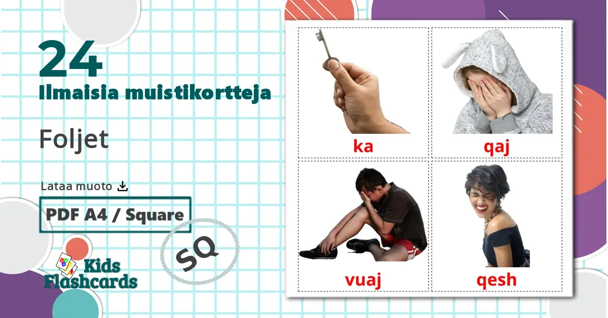 Angive verb - albanian sanastokortit