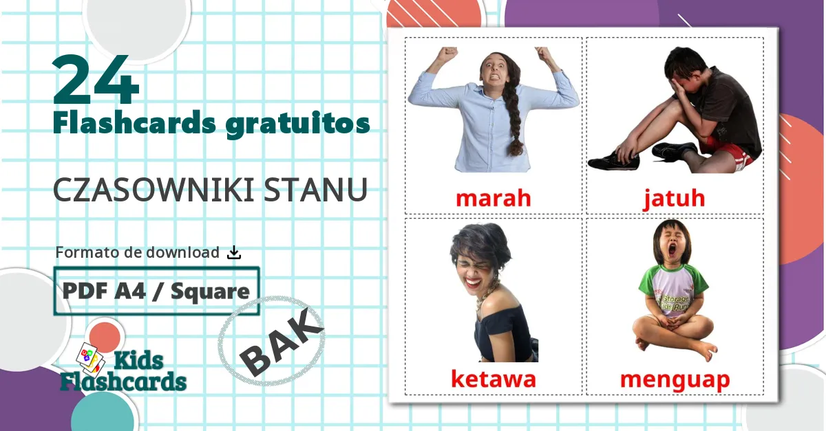 24 Flashcards de Verbos de Estado