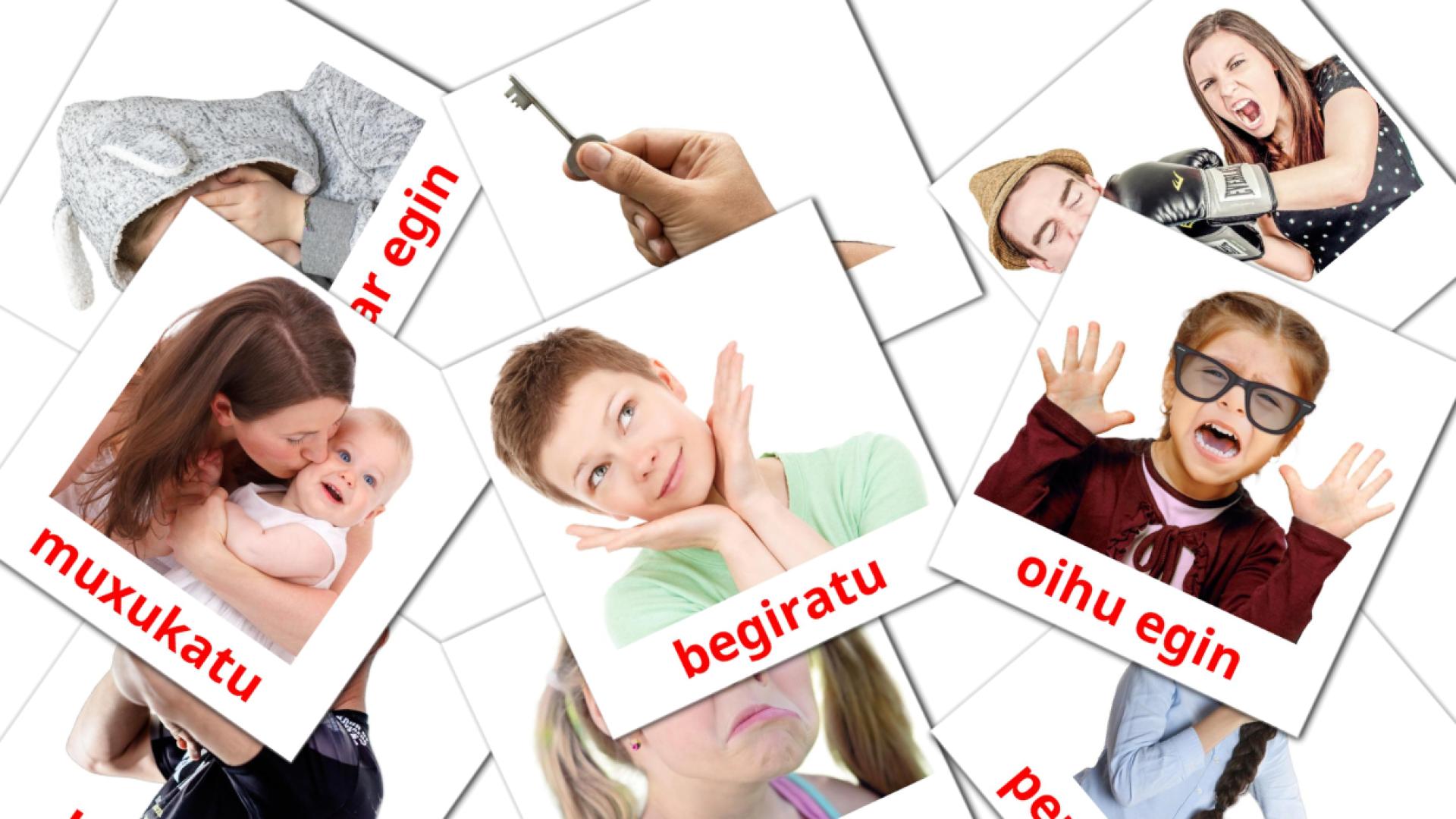 Staat werkwoorden - basque vocabulary cards