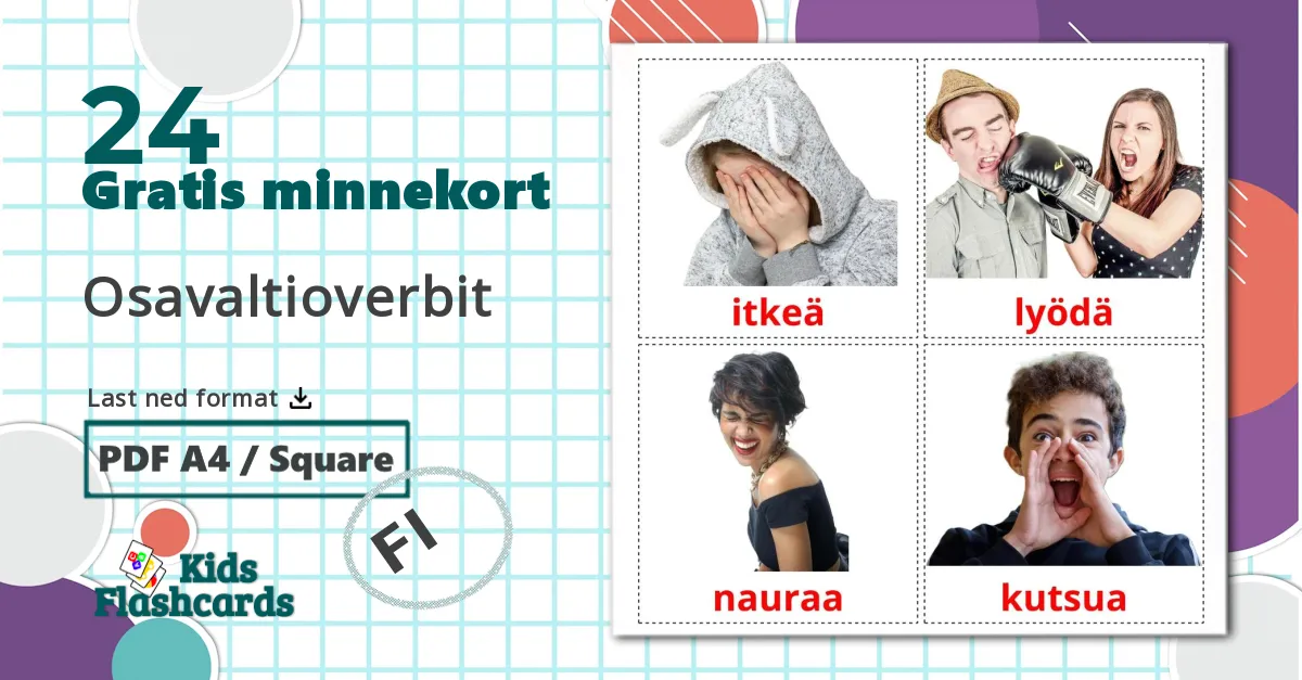 24 Osavaltioverbit bildekort