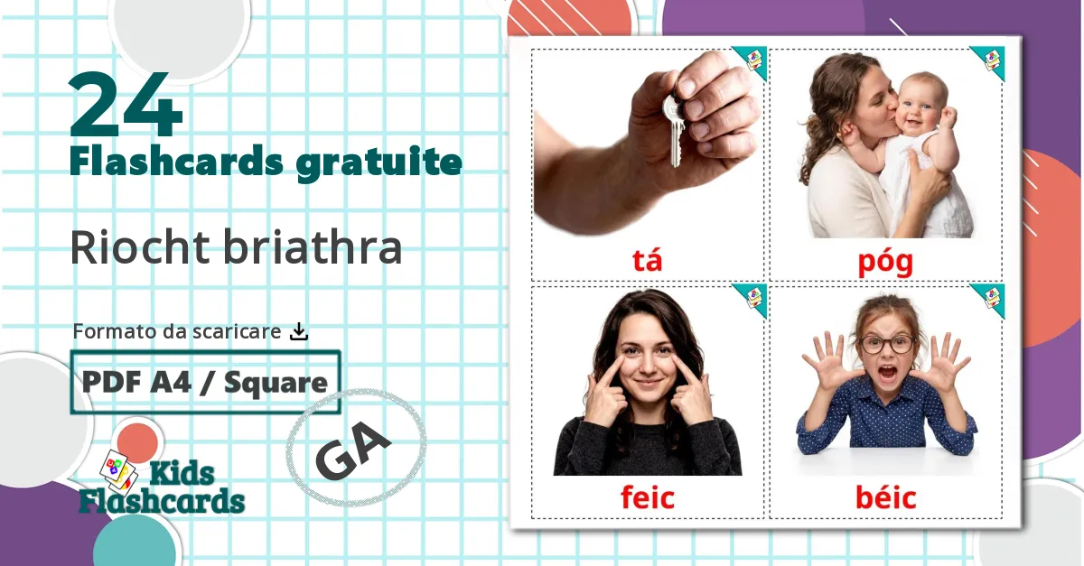 24 flashcards di Verbi di Stato