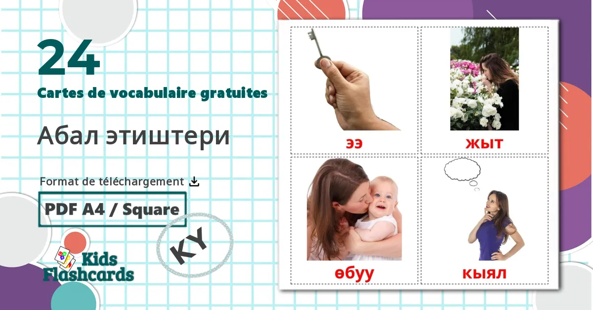 24 Imagiers Les Verbes d'États