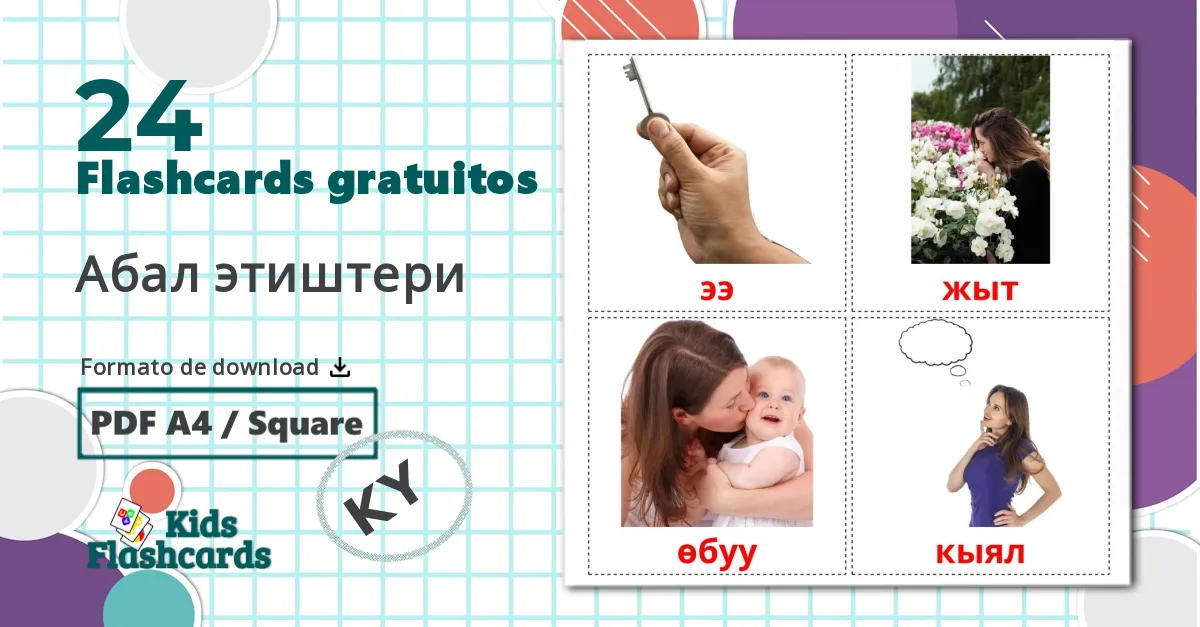 24 Flashcards de Verbos de Estado