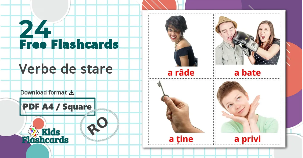 24 Verbe de stare  flashcards