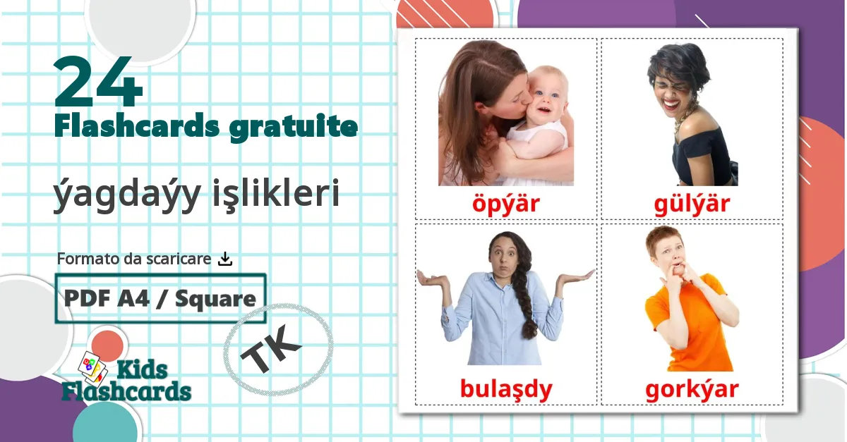24 flashcards di Verbi di Stato