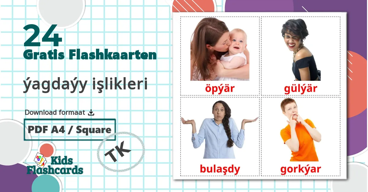 24 Карточки Домана Les Verbes d'États
