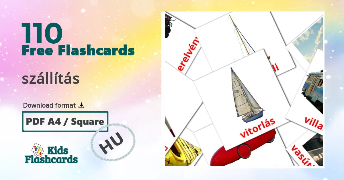 110 szállítás flashcards