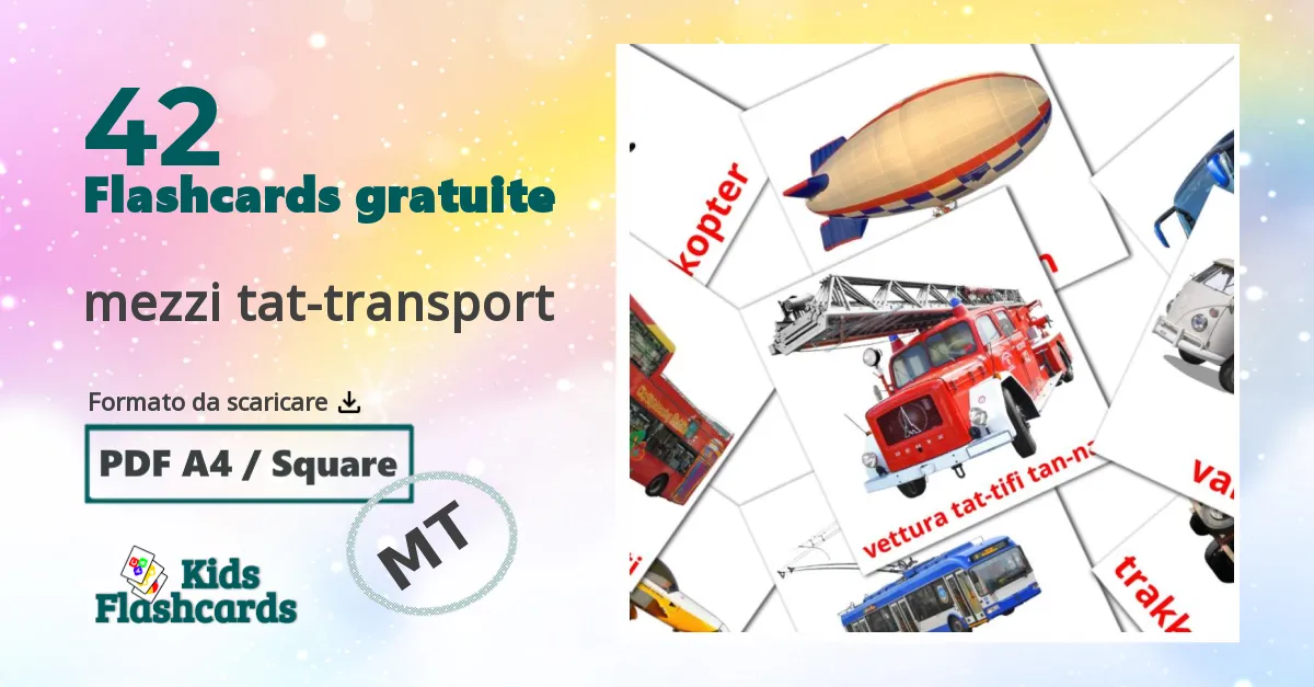 flashcards di Trasporto