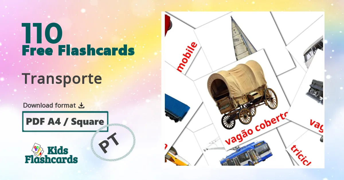 Transporte portuguese vocabulary flashcards