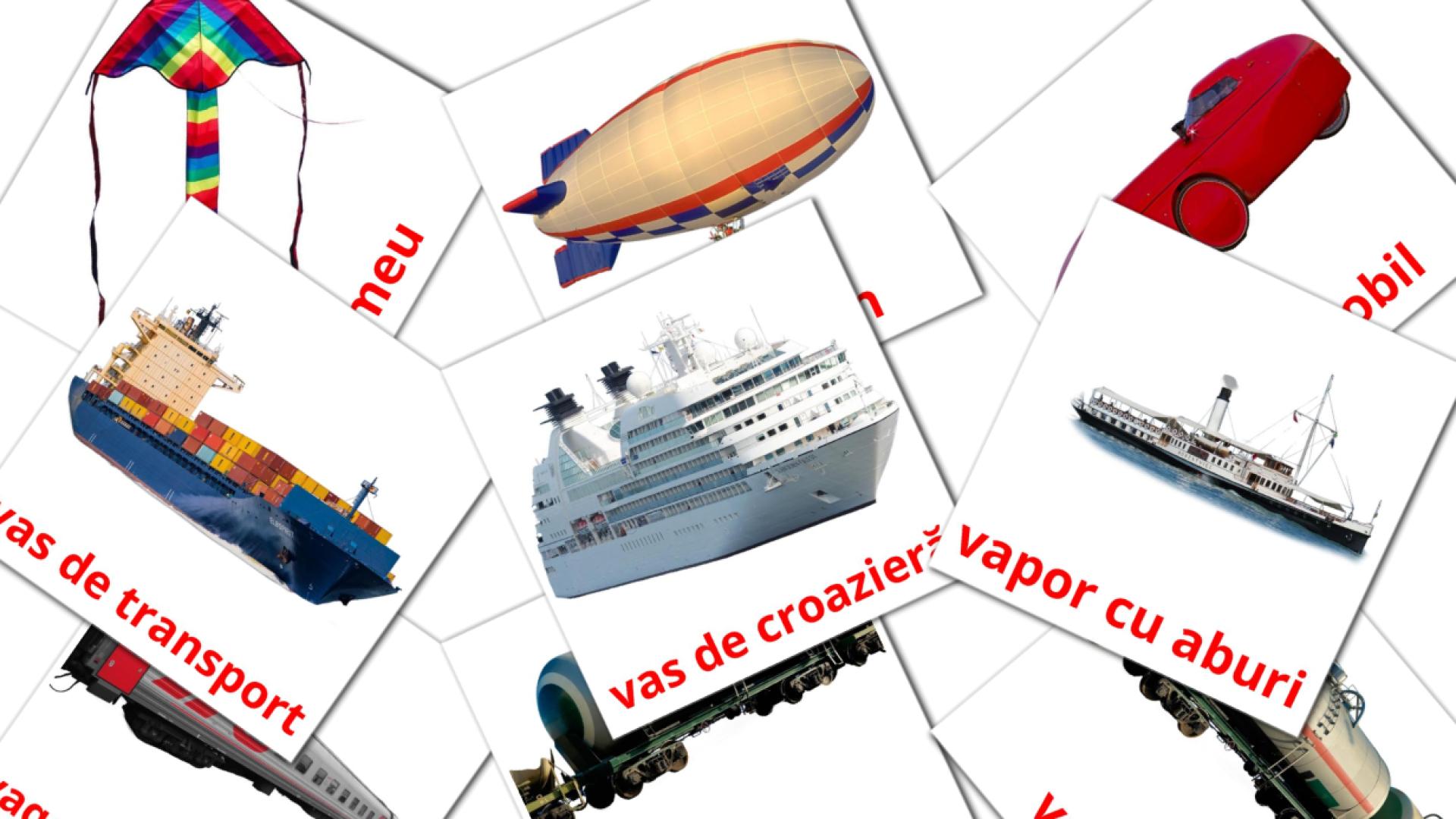 rumano tarjetas de vocabulario en Transport