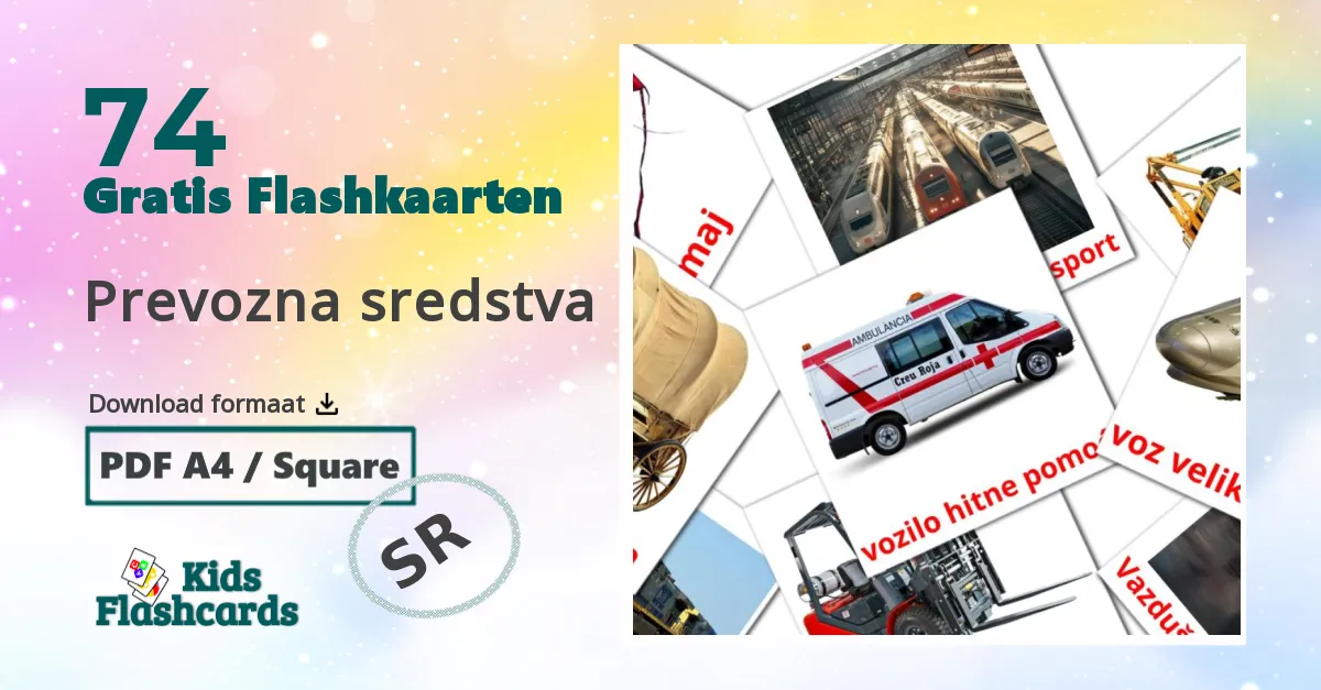 Prevozna sredstva servisch woordenschat flashcards