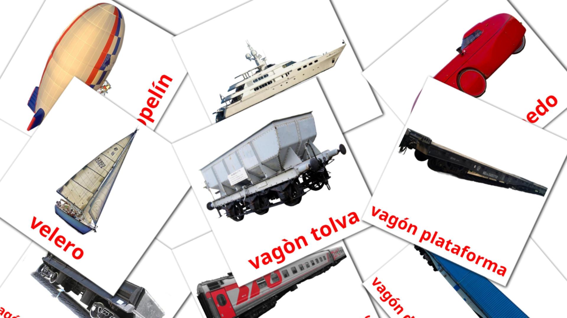 turcomano tarjetas de vocabulario en Transportes