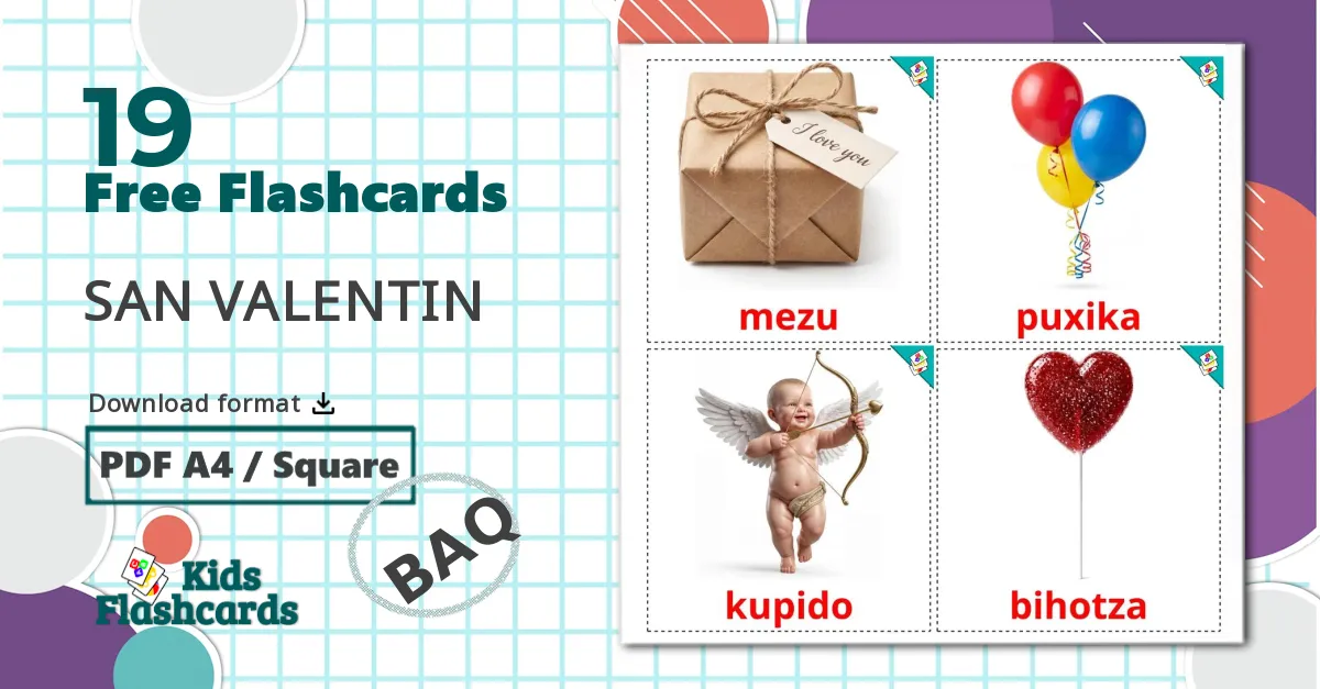 19 SAN VALENTIN flashcards