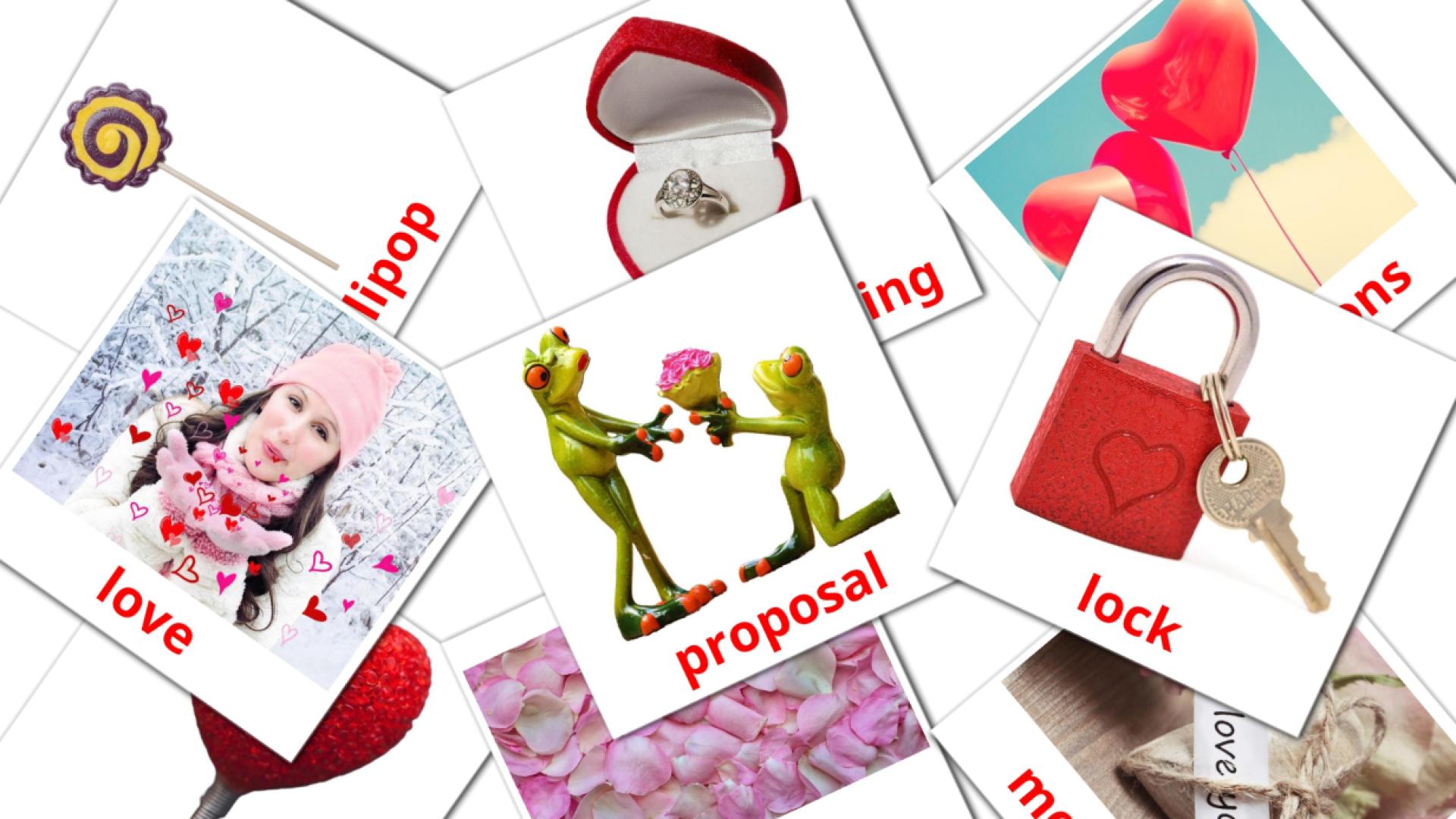 Valentine's Day - english vocabulary cards
