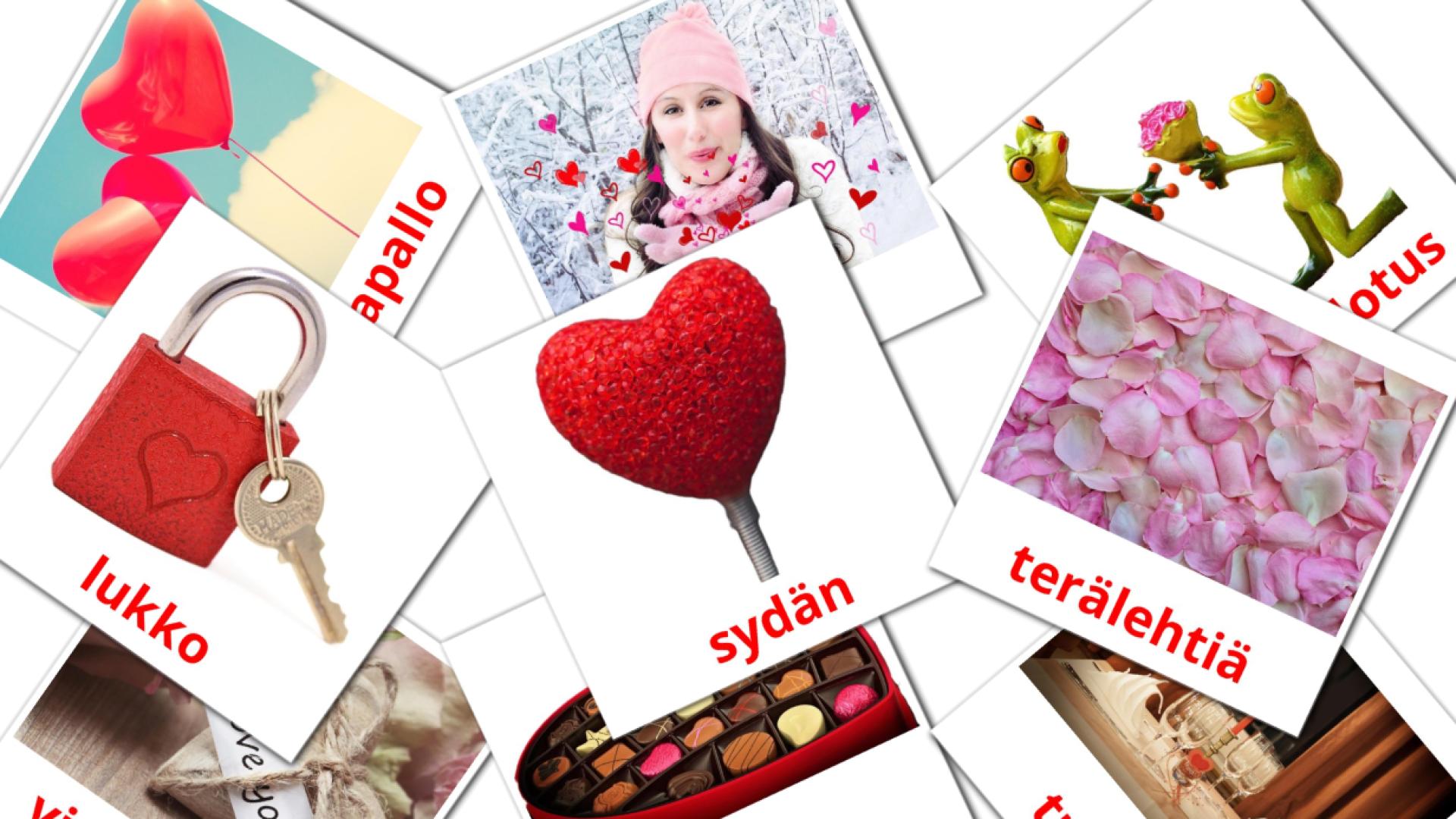 18 tarjetas didacticas de Ystävänpäivä