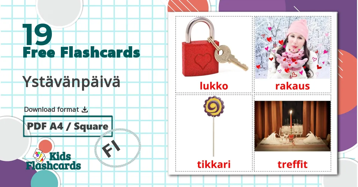 19 Ystävänpäivä flashcards