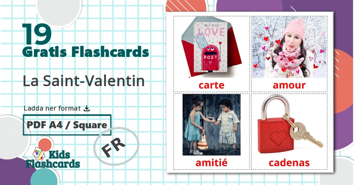 19 La Saint-Valentin bildkort för barn