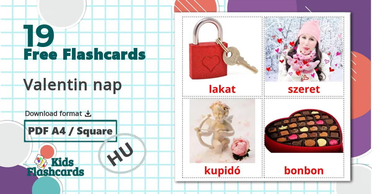 19 Valentin nap flashcards