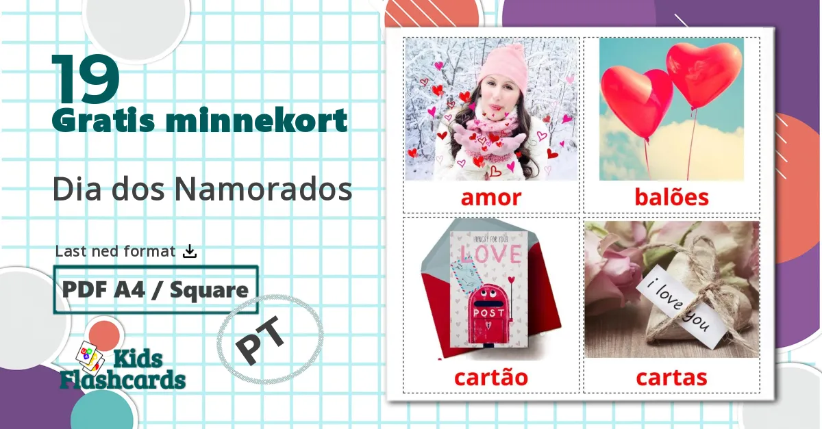 19 Dia dos Namorados bildekort