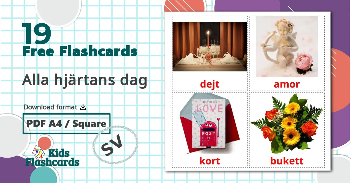 19 Alla hjärtans dag flashcards